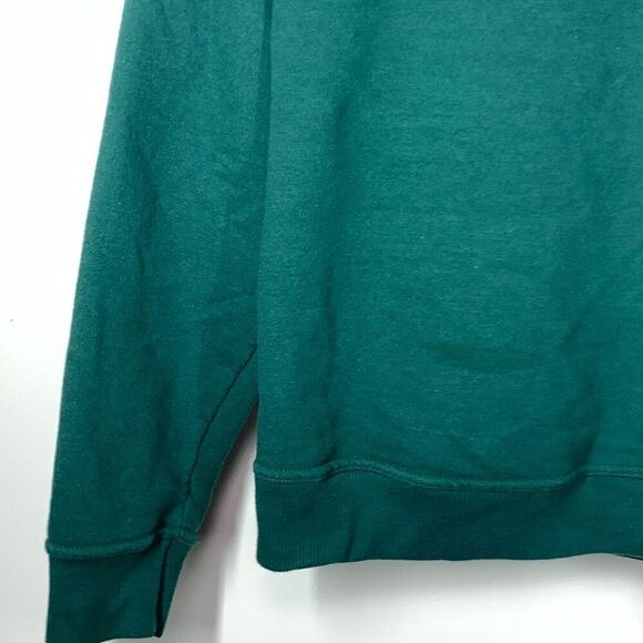 Champion Women's Script Logo Powerblend Crewneck Sweatshirt Green Size Small - Picture 5 of 8